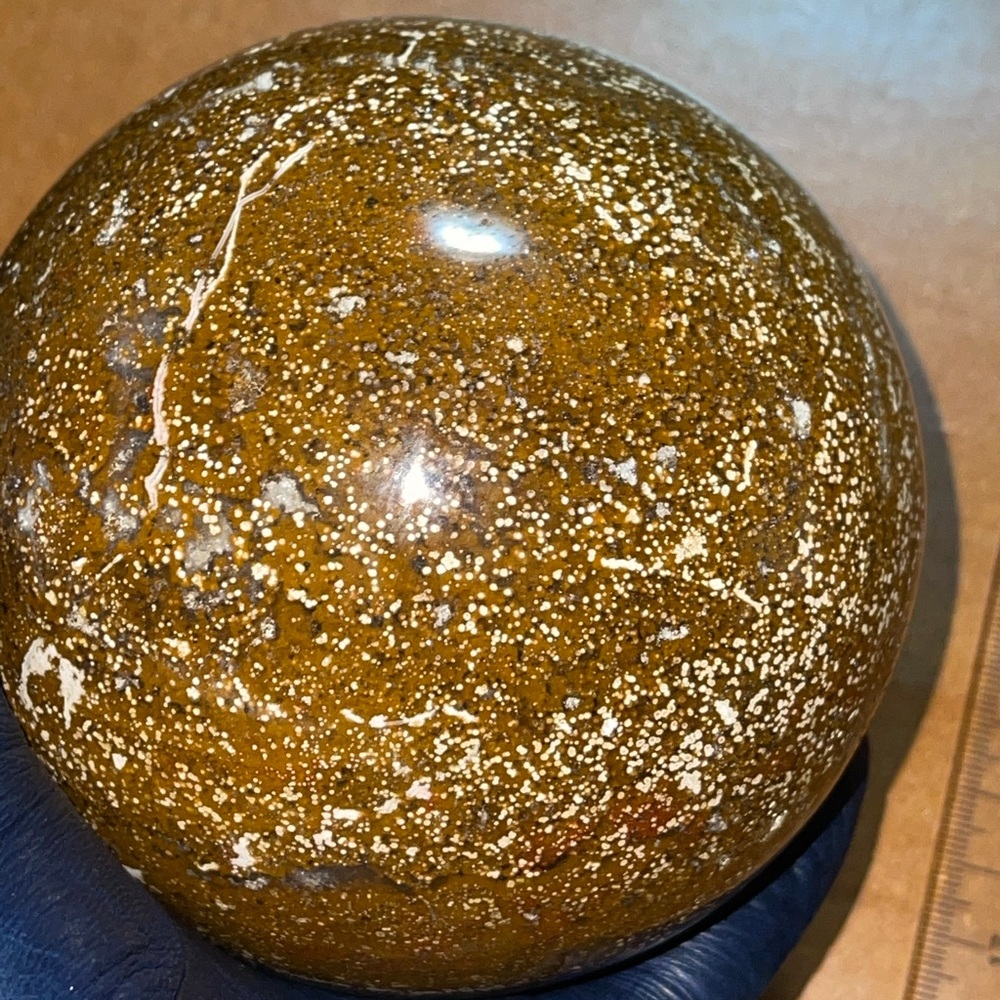 Large Ocean Jasper Sphere 💛HP💛 - Picture 12 of 16
